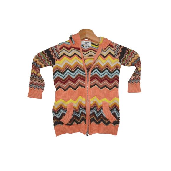 Missoni for Target Baby Zip Sweater 18M Chevron Knit Hoodie Multicolor - Picture 1 of 5